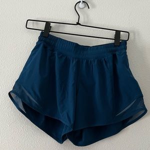 LULULEMON sea blue hotty hot shorts